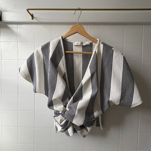 Anthropologie Bishop + Young Twist Front Blouse - Picture 1 of 3